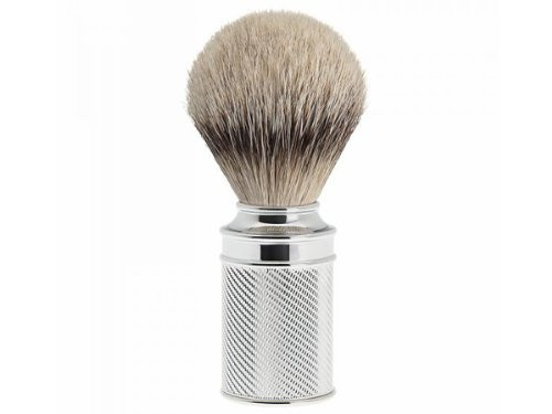Muehle Muehle 091M89 Chrome-Plated Metal Silvertip Badger Hair Shaving Brush