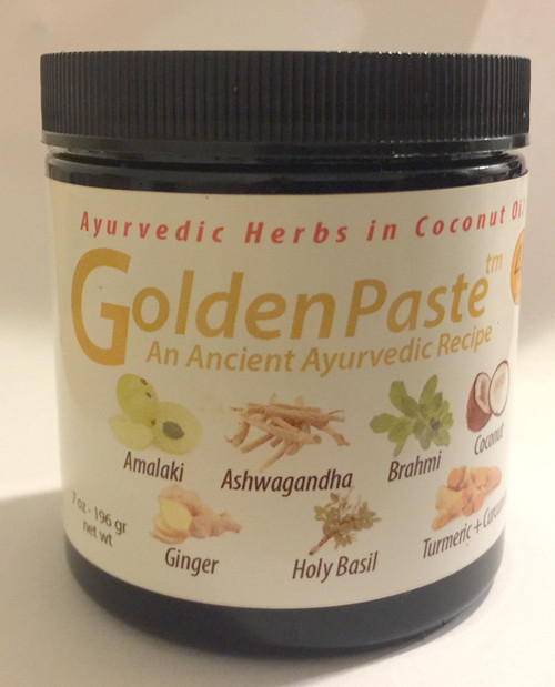 GoldenPaste - Curcumin + Turmeric Bio Enhanced with Amalaki, Ashwaghanda, Bhrami, Tulsi and Ginger! Max Potency for Joint Pain Relief. No Pepper extract Safe for Heart Conditions