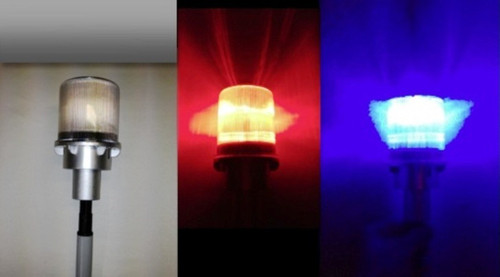 RV Flag Pole Red White & Blue Solar Beacon 106755-RWB by FlagPole Buddy for 12, 16 and 22 Foot Tall Poles