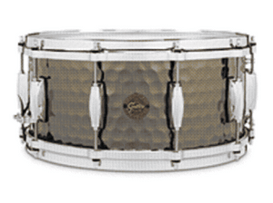 Gretsch Hammered Black Steel Snare Drum 8x14