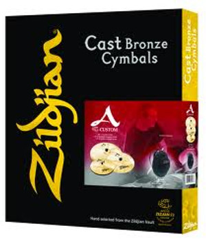 Zildjian A20579-11
A Custom Box Set with 14" HiHats, 16" Crash, 18" Crash, and 20" Ride