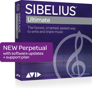 Avid Sibelius 2018 Ultimate software with one year of updates and support-download