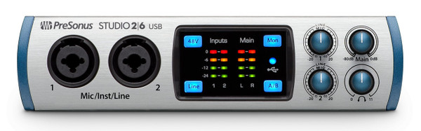 PreSonus Studio 26	 2x4 USB 2.0 Audio/MIDI Interface