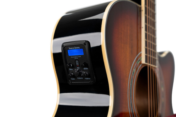 Washburn EA55G-A Festival Series Cutaway Acoustic/Electric Guitar. Koa Burst Item ID: EA55G-A-U
