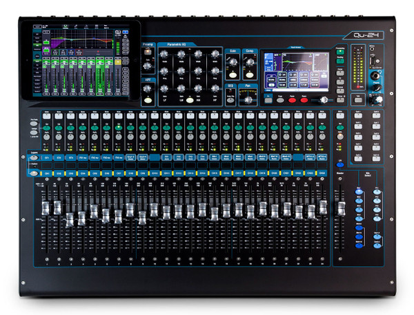 Allen & Heath Qu24C Qu Series Chrome Edition 30-in/24-out Digital Mixing Console