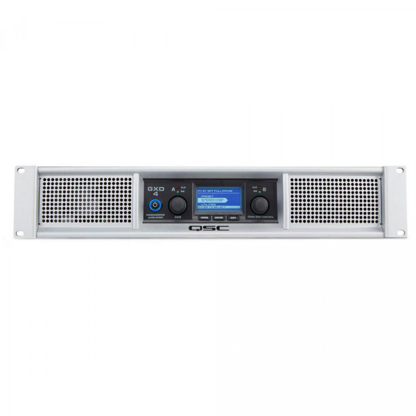 QSC GXD4 1600 Watt Peak 2-Channel Power Amplifier with DSP