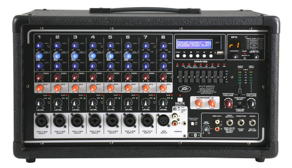 Peavey PVi8500  8 channel  400W Powered Mixer with USB and Bluetooth