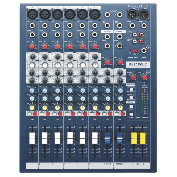 Soundcraft EPM6 6+2-Channel Mixer