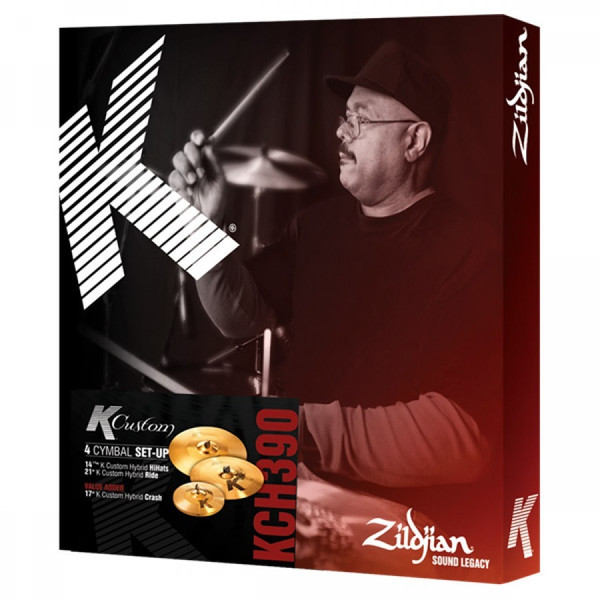 ZILDJIAN K CUSTOM HYBRID CYMBAL SET KCH390