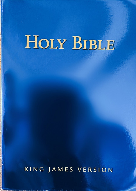 Bible KJV, Study blue - paperback unindexed