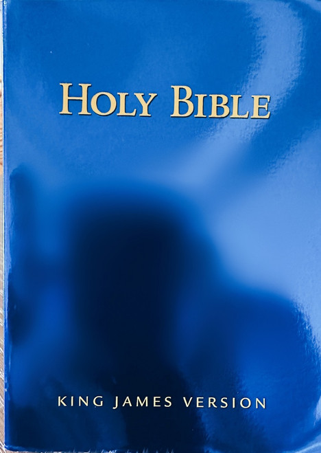 Bible KJV, Study blue - indexed paperback