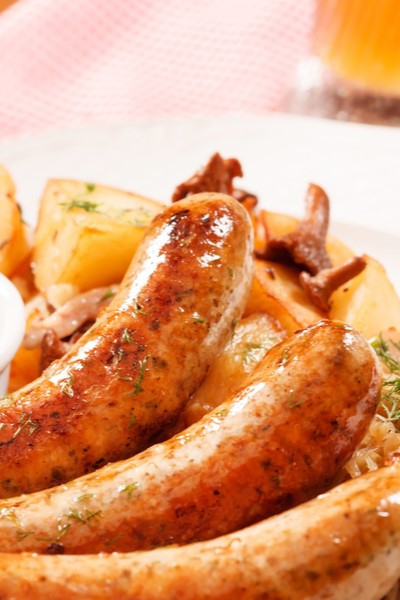 Hermann wurst Haus Caramelized Pear & Gorgonzola Bratwurst