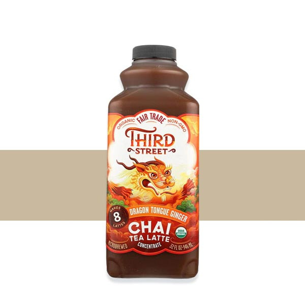 Third Street Chai: Dragon Tongue Ginger Chai Tea Latte (Liquid