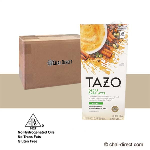 Tazo Chai: Decaf Chai Latte (Liquid Concentrate 1:1)