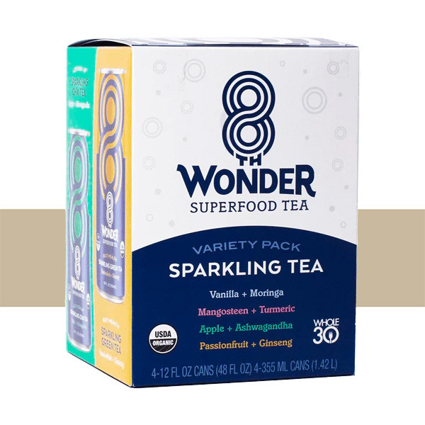 8th Wonder Sparkling SuperFood Tea Variety Pack Chai Direct