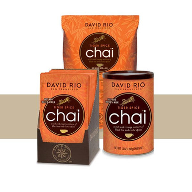 David Rio Tiger Spice Chai Tee – Große 1814g Dose, Glutenfrei, Mit Milchanteil Japanisches Tee Service