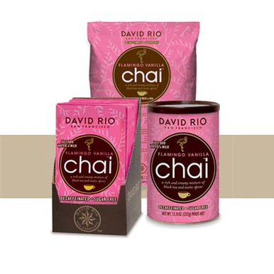 David Rio: Flamingo Vanilla Decaf/Sugar Free Chai Tea Latte