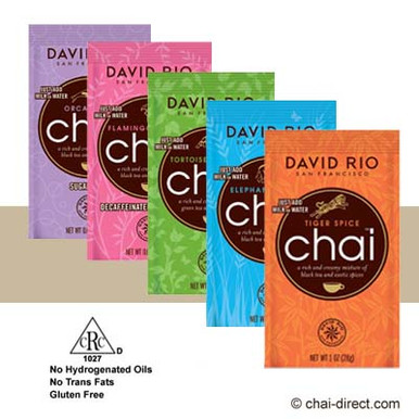 David Rio: Chai Variety Pack - Single Serve Packets (Instant Dry Mix)