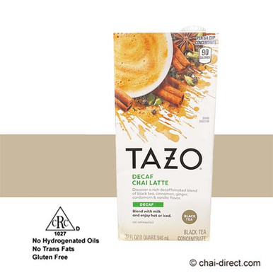 Tazo Chai: Decaf Chai Latte (Liquid Concentrate 1:1)