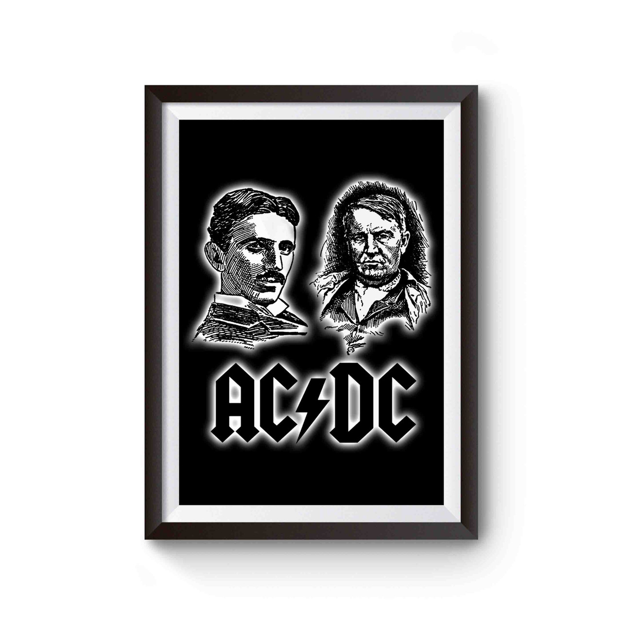 Tesla Edison Ac Dc Inspired Poster