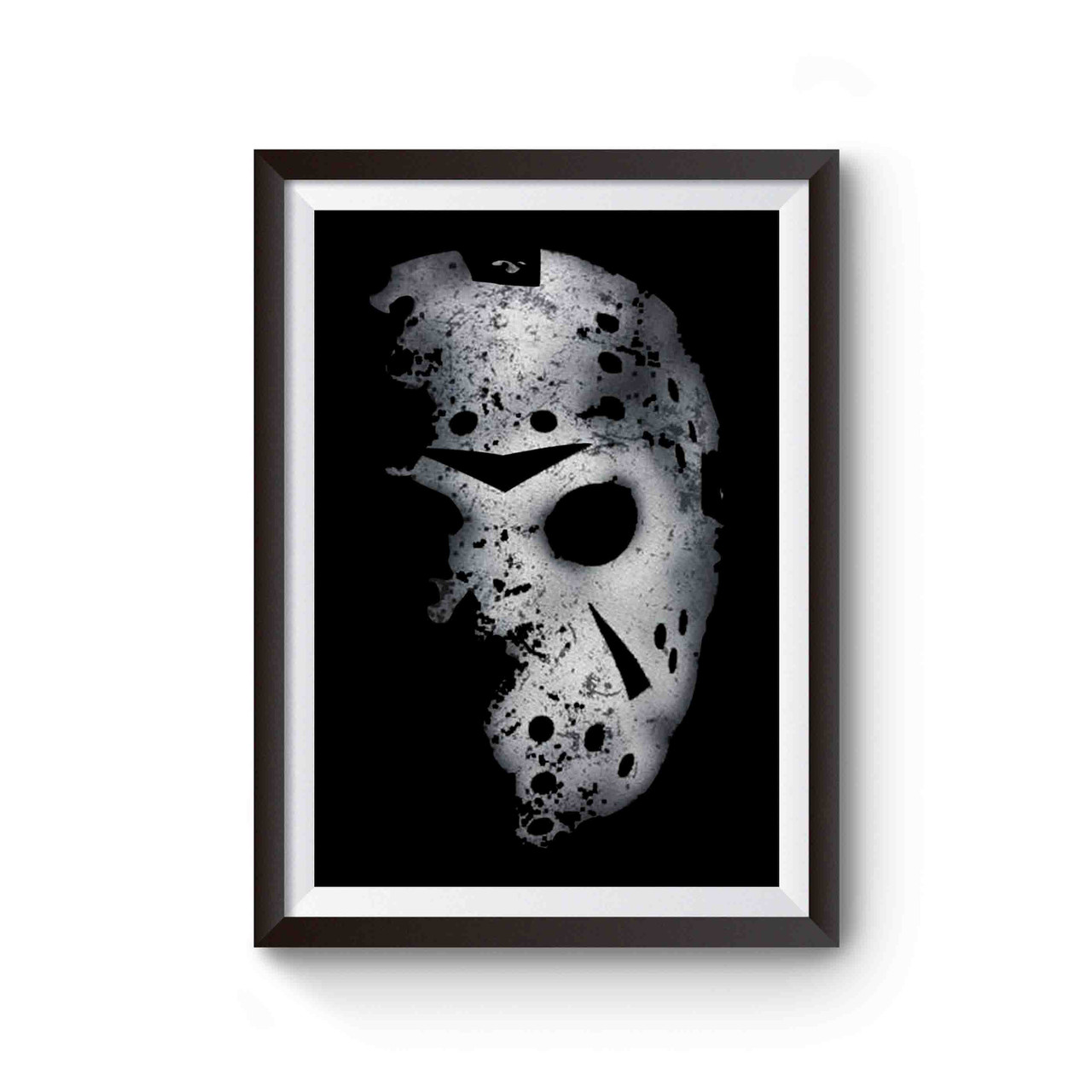 Jason Voorhees EVA Hockey Mask White/Red/Black : Everything Else 