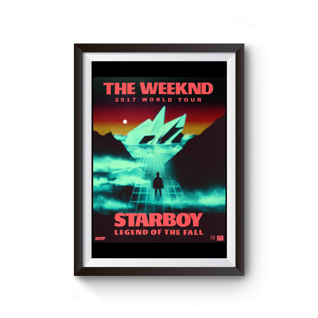 The Weeknd Starboy Cover Inspired Poster