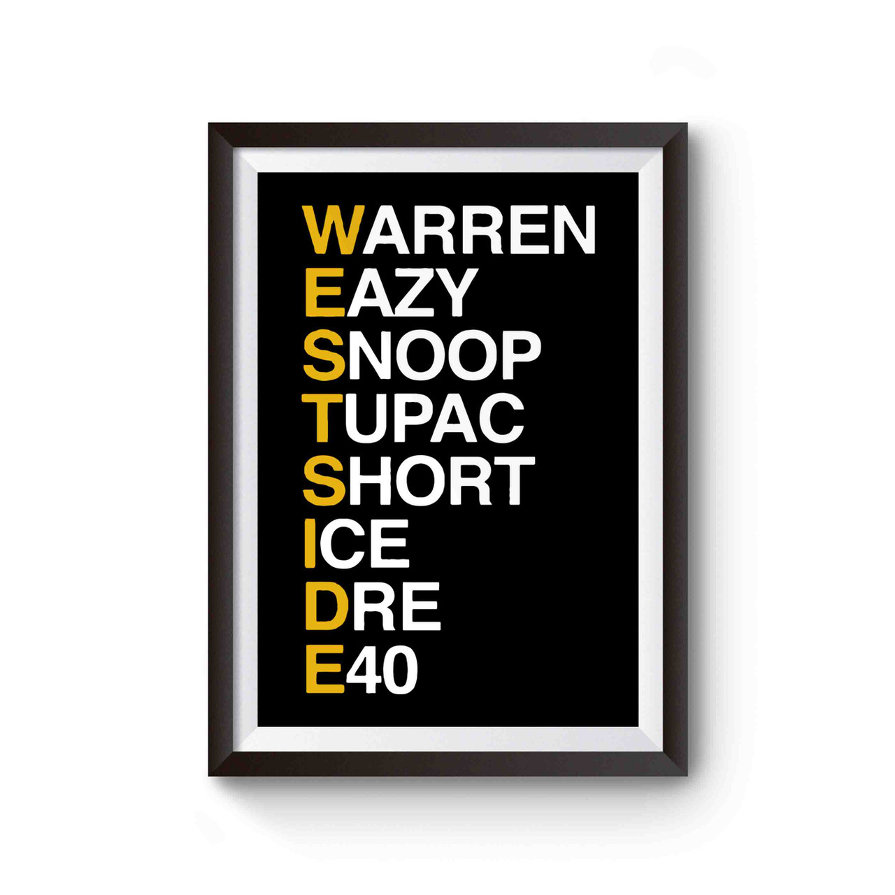 West Coast Rap Legends Poster