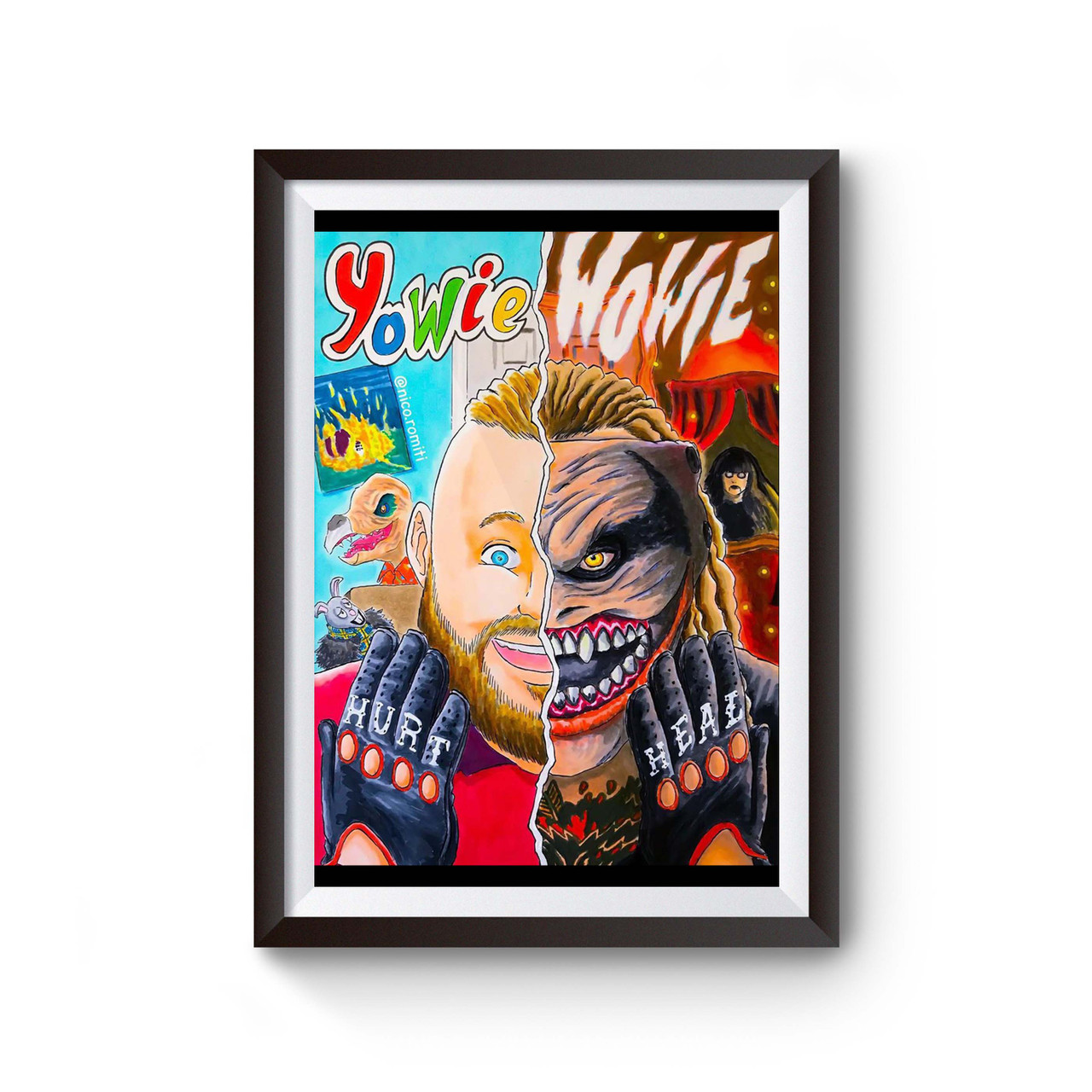 Yowie Wowie Bray Wyatt Art Poster