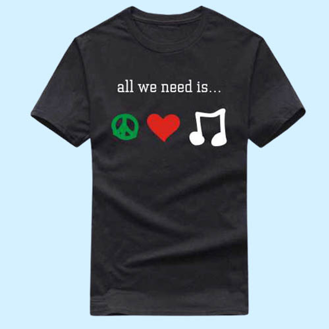 peace love music t shirt