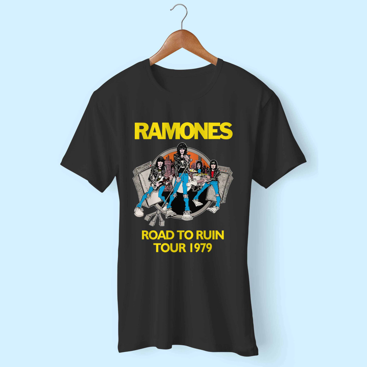 Ramones Road To Ruin Inspired Men T Shirt