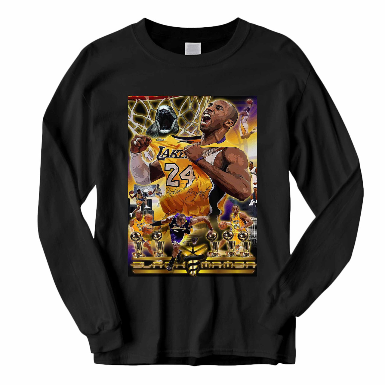 Kobe Bryant 8 24 Black Mamba Shirt - High-Quality Printed Brand