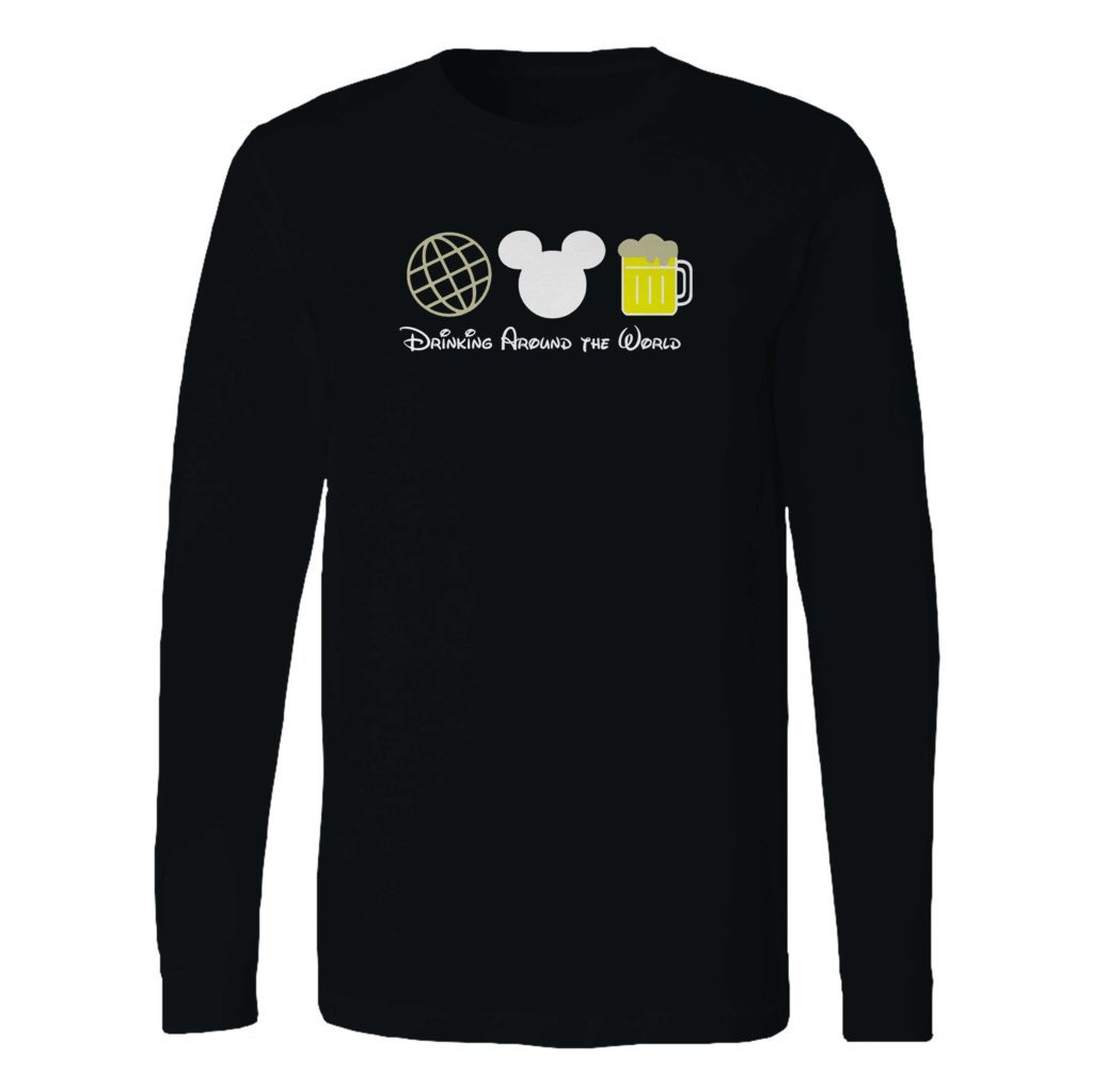 Drinking Around The World Beer Epcot Disney Long Sleeve Shirt