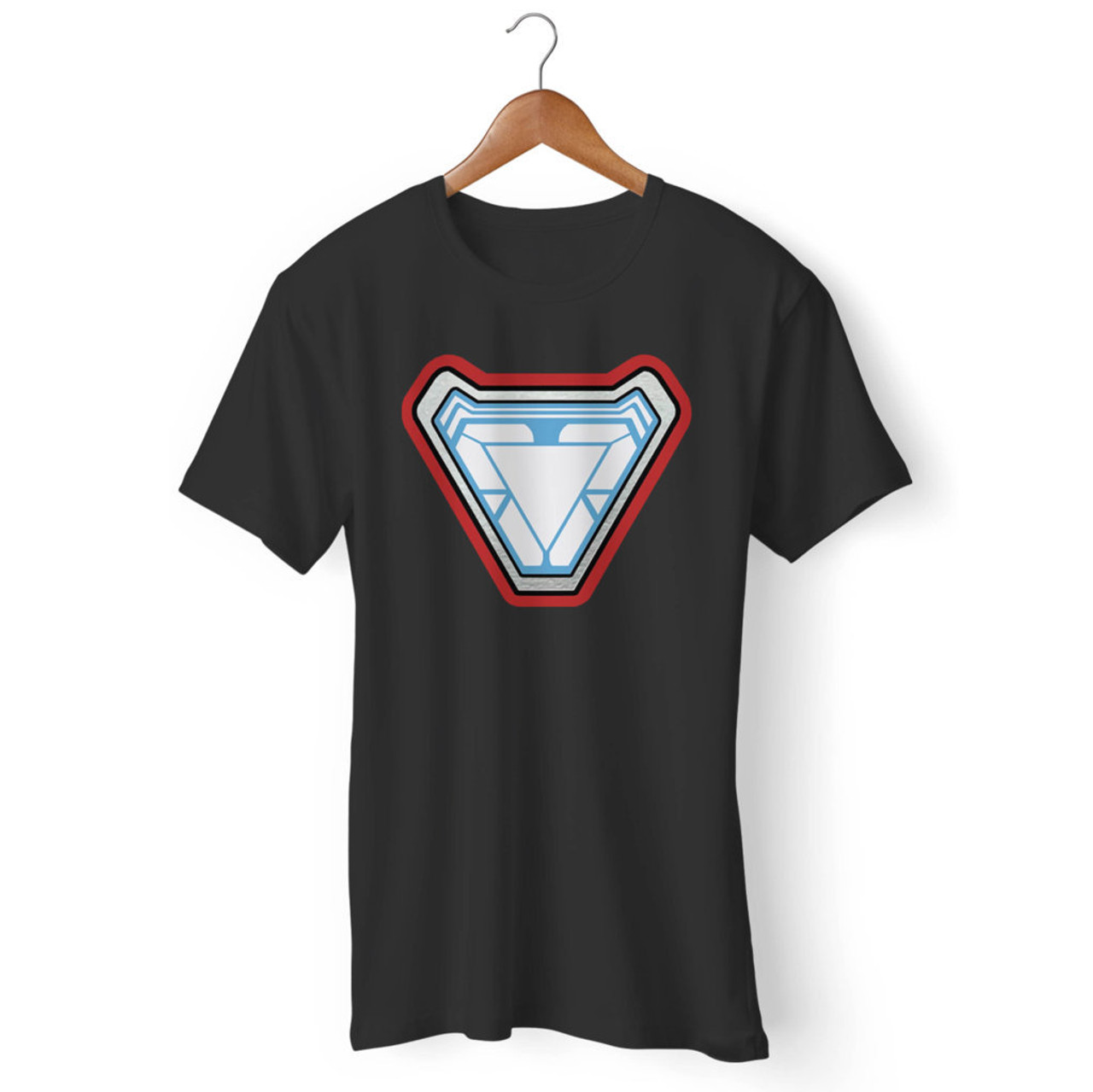 Arc Reactor Nano Tech With Red Outline Iron Man Men T Shirt