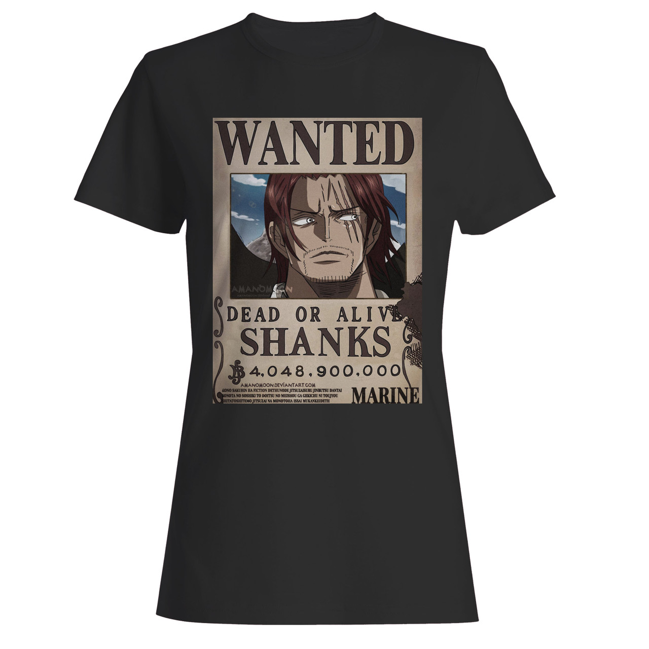 One Piece Chapter 957 Shanks Bounty Rocks Pirates Women T Shirt