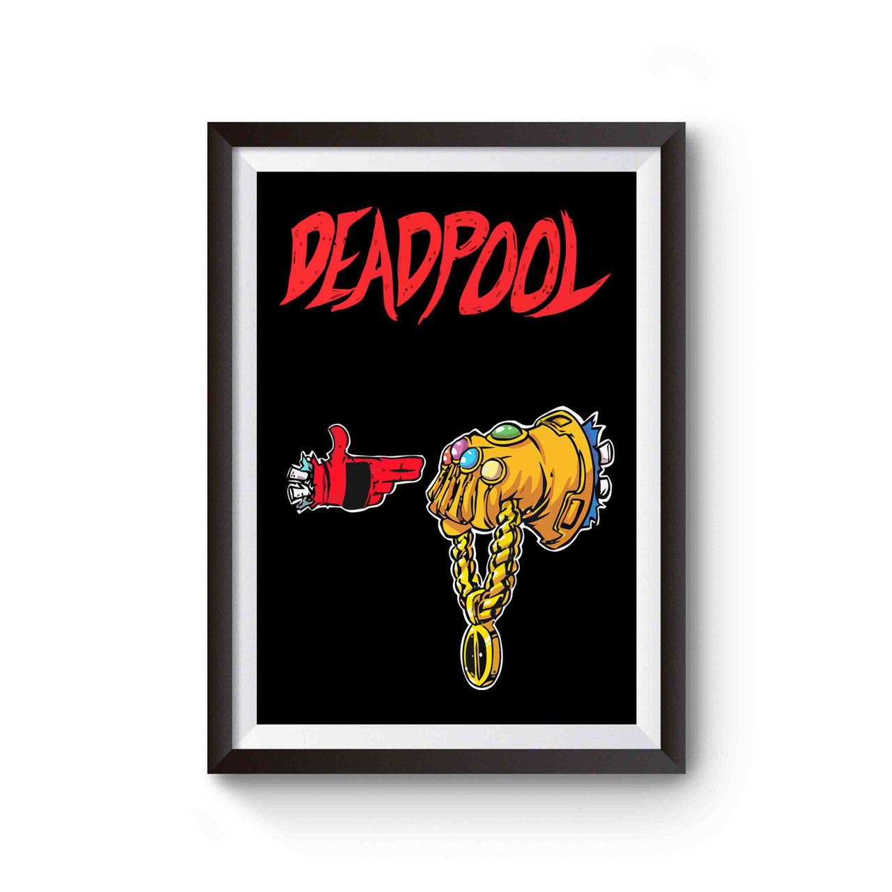 Deadpool Meets Thanos Infinity Marvel Avengers Infinity War Poster