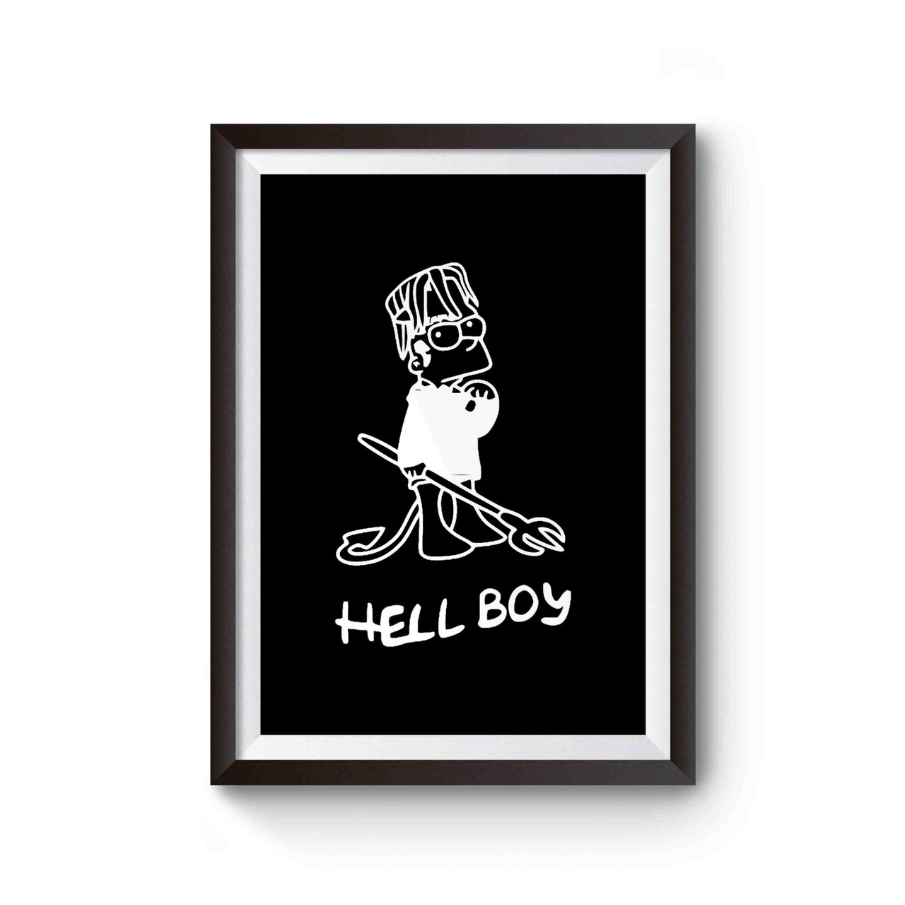 Lil Peep Bart Hell Boy Poster