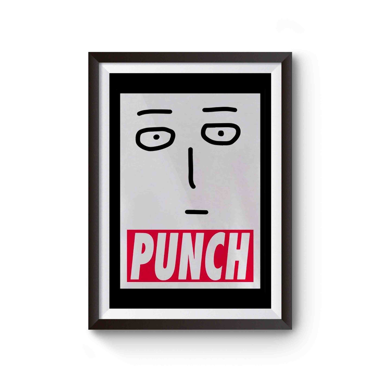 Saitama Face One Punch Man Poster