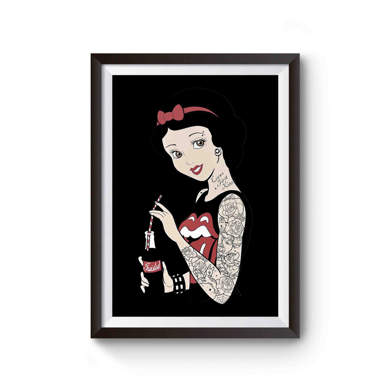 Snow White Punk Rock Disney Poster Snow White Punk Rock Disney Poster