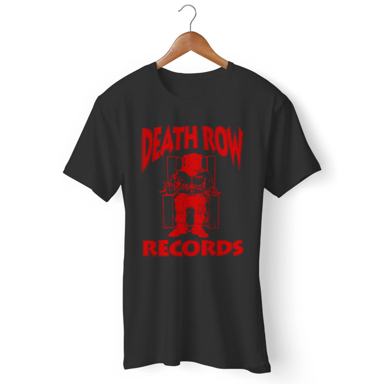 white and red death row shirt