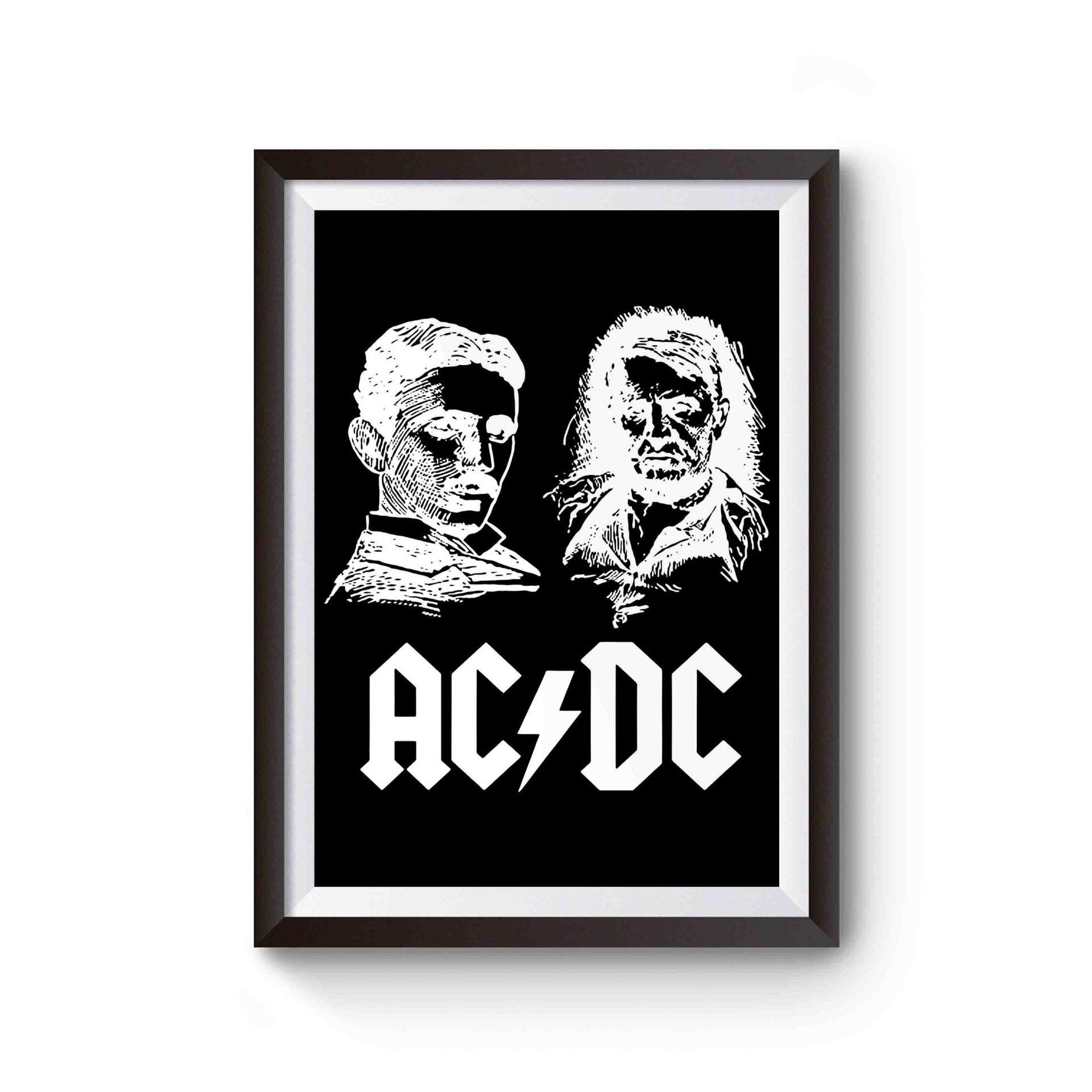 Tesla Edison Ac Dc Cover Inspired Poster