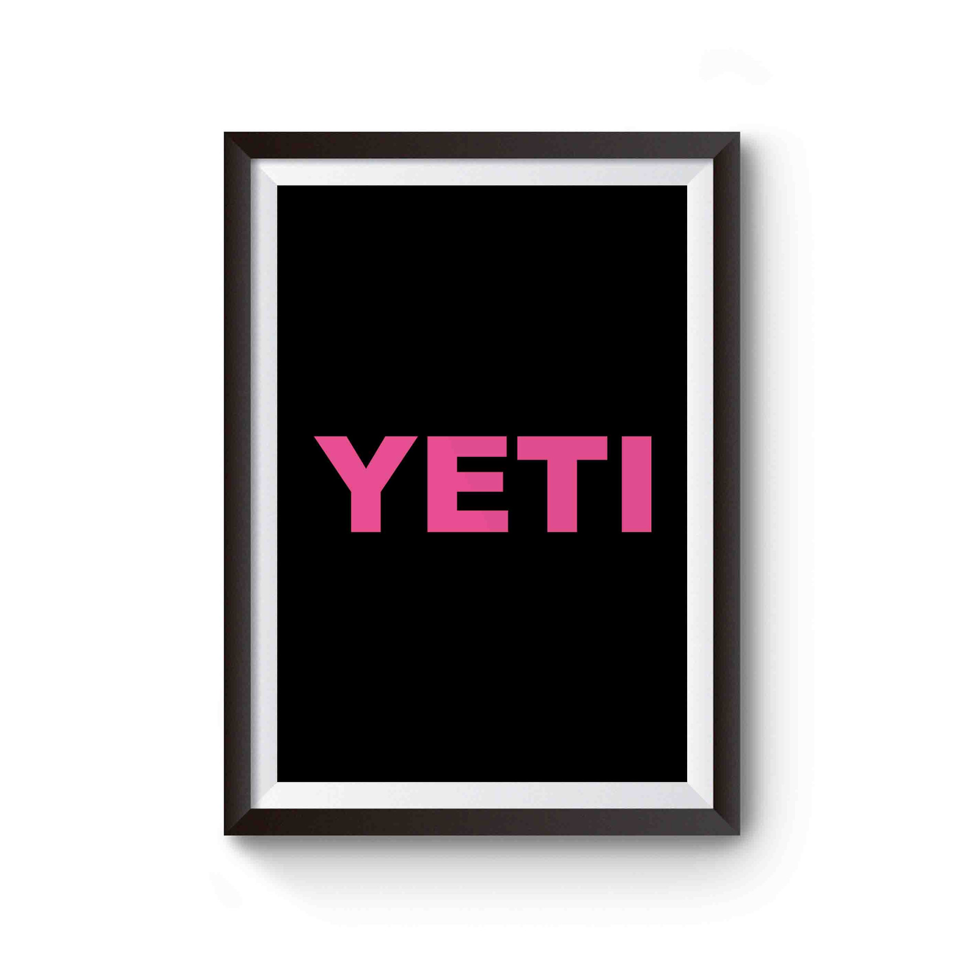 Yeti Script Text Poster