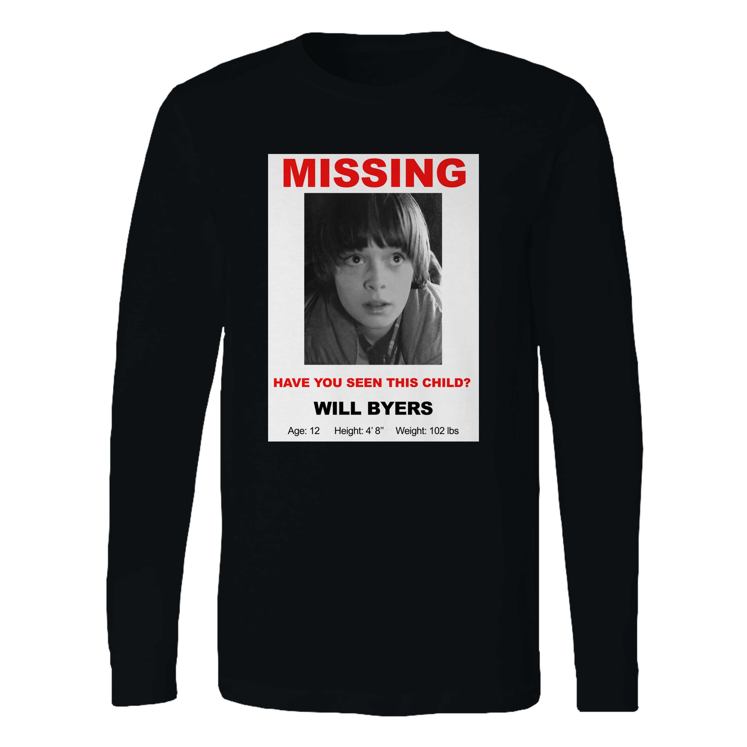 Will Byers Missing Poster Printable Free 06