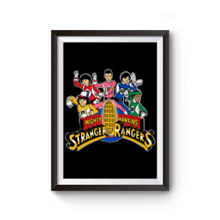 Stranger Things Mighty Morphin Power Rangers Poster