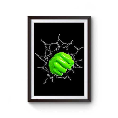 Superhero Hulk Smash Inspired Poster