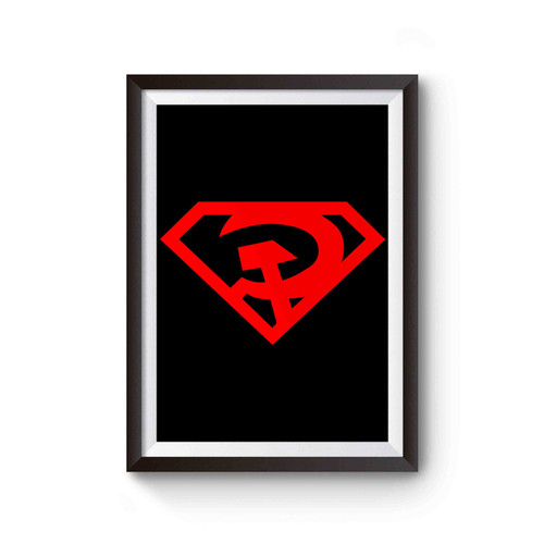 Superman Red Son Symbol Logo Poster
