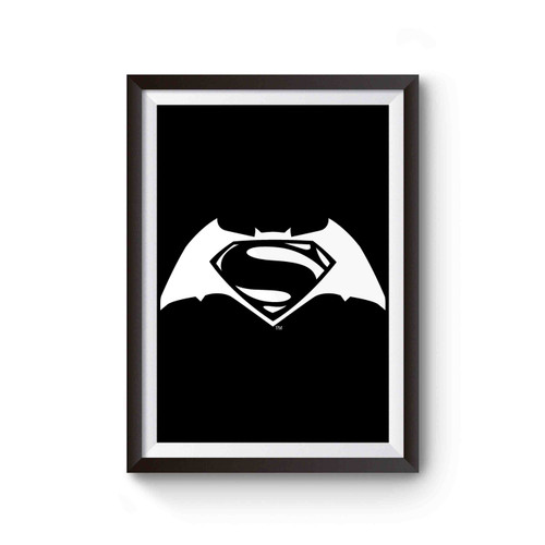 Superman Vs Batman Logo Poster