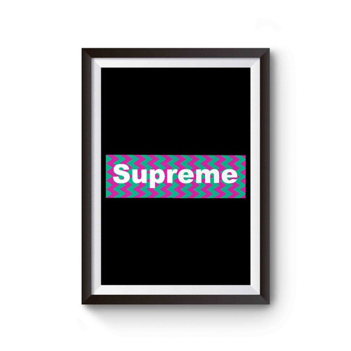 Supreme Chevron Pattern Poster