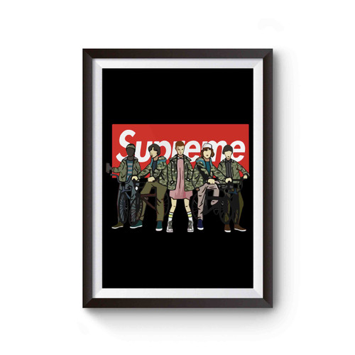 Supreme With All The Stranger Things Poster