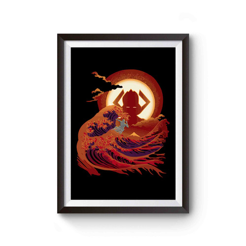 Surfing With The Alien Galactus The Great Wave Off Kanagawa Poster