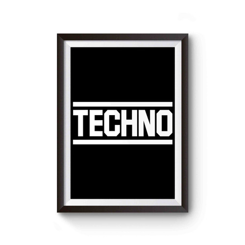 Techno Music Festival House Party Poster